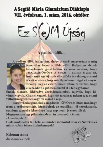 Ez S(e)M Újság - VII. évfolyam, 1. szám, október (2014)